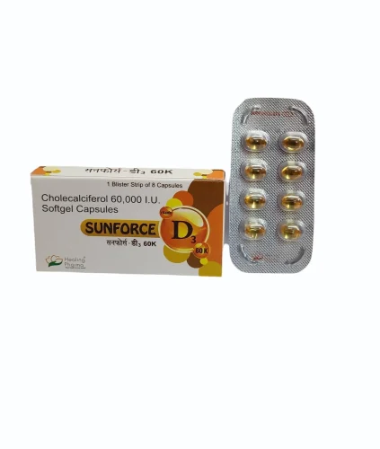 SUNFORCE D3 60K SOFTGELATIN CAPSULES