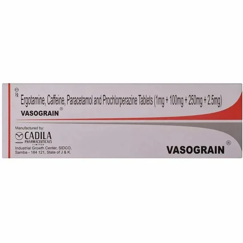 Ergotamine, Caffeine, Paracetamol, Prochlorperazine
