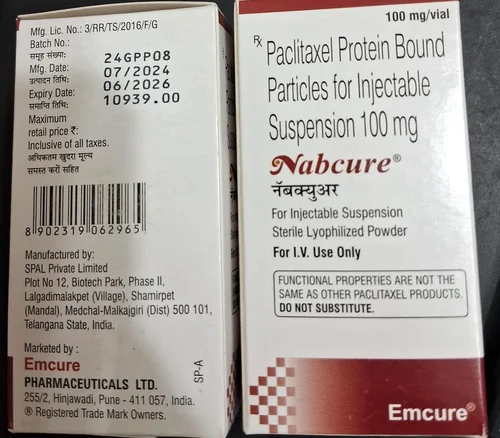 100mg Nabcure Paclitaxel Injection